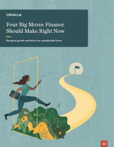 Vier grote stappen die finance nu moet maken