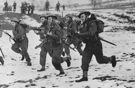 Schaatsende soldaten stonden paraat tegen de Duitse vijand
