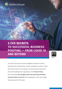 5 CFO secrets to successful business pivoting - from covid 19 and beyond